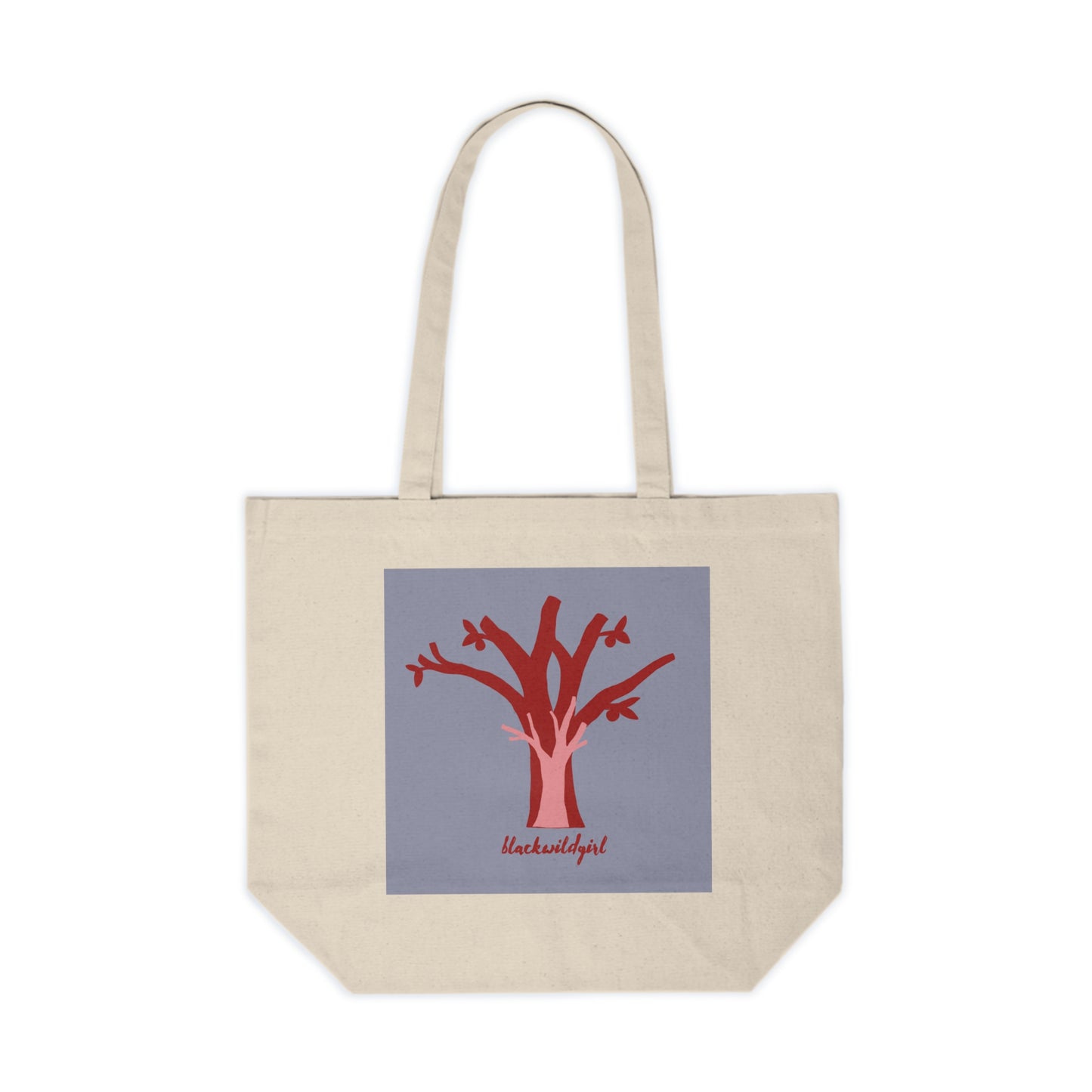 Growing Blackwildgirl- Canvas Shopping Tote