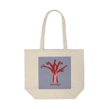 Growing Blackwildgirl- Canvas Shopping Tote