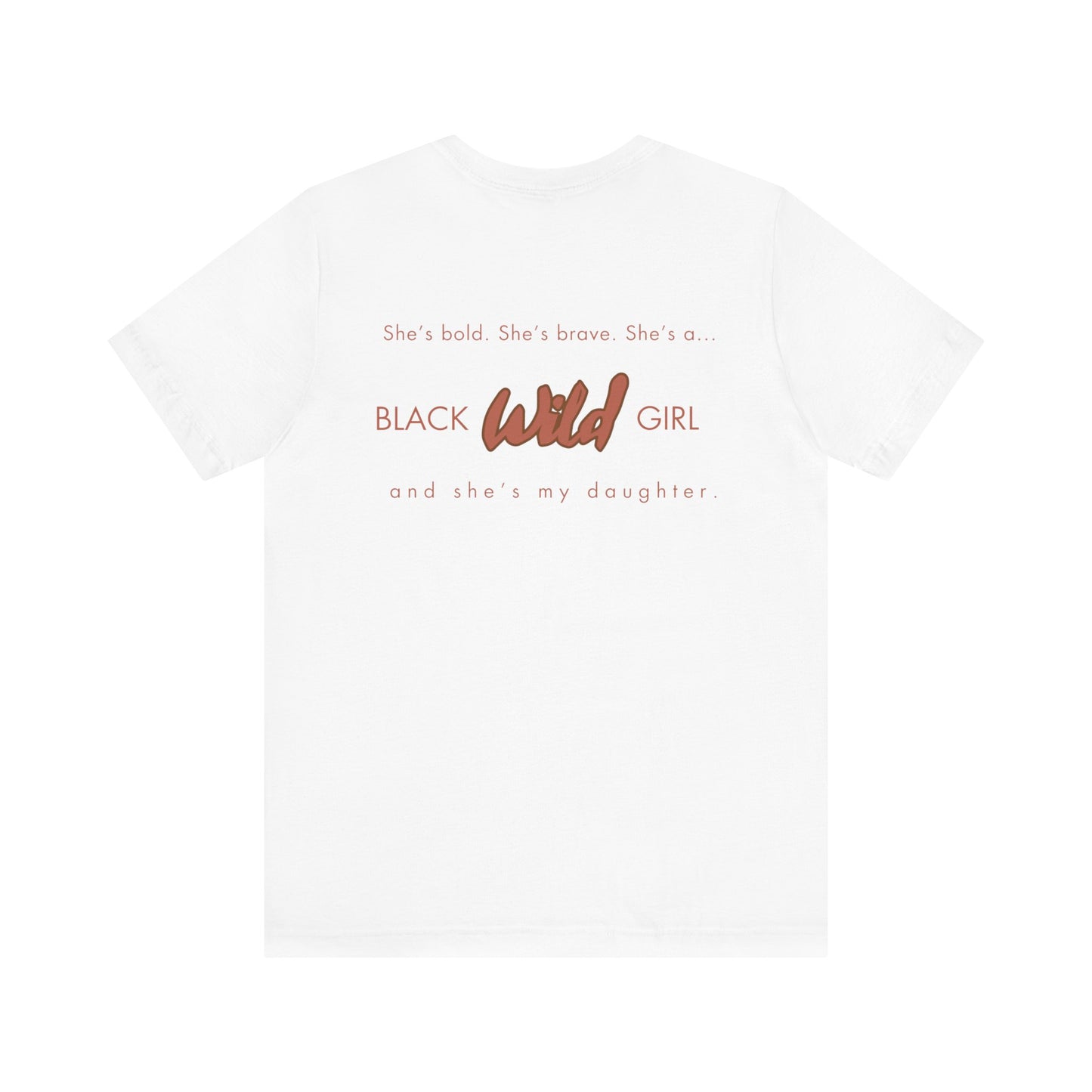 Black Wild Girl Mom- Jersey Short Sleeve Tee