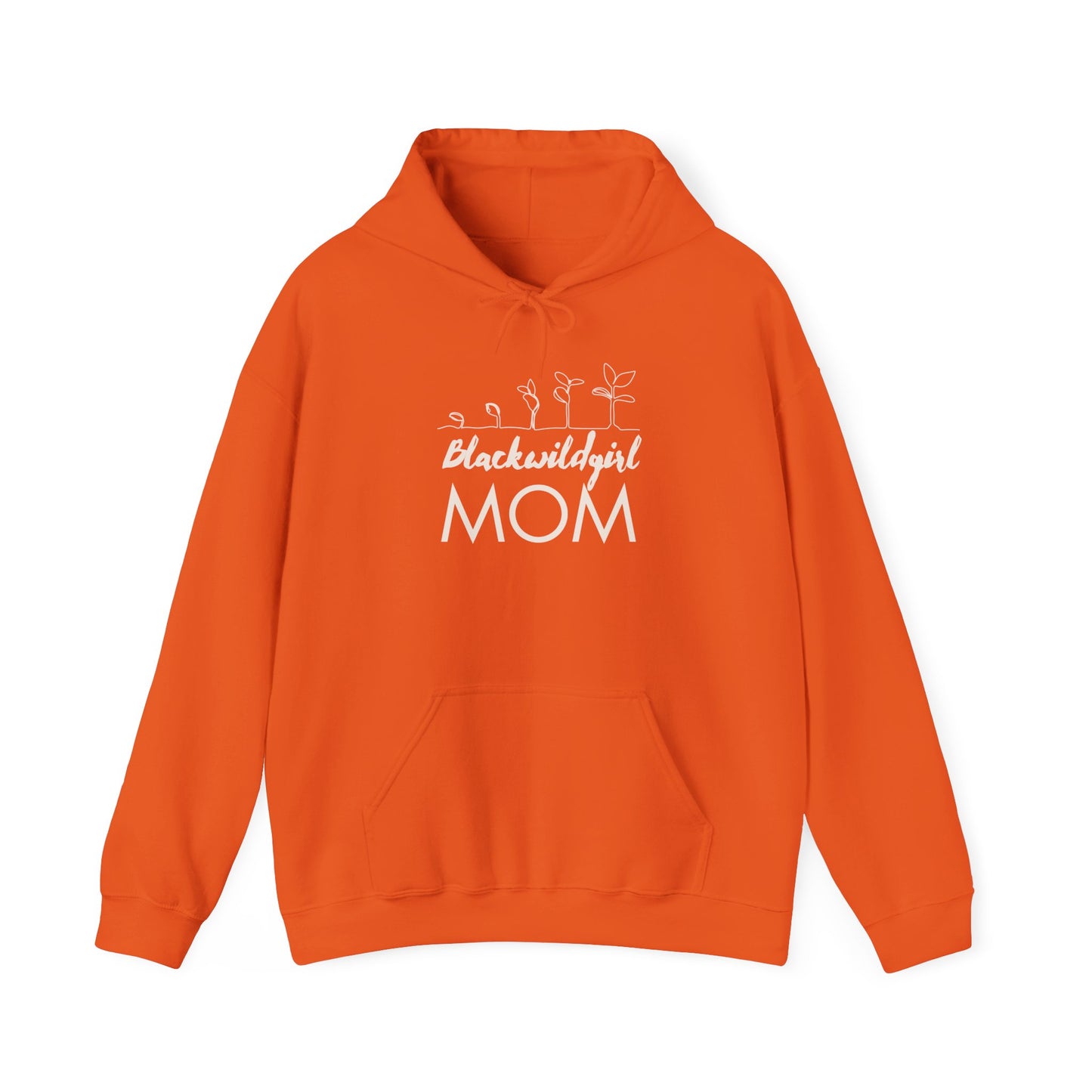 Black Wild Mom - Unisex Heavy Blend™ Hooded Sweatshirt