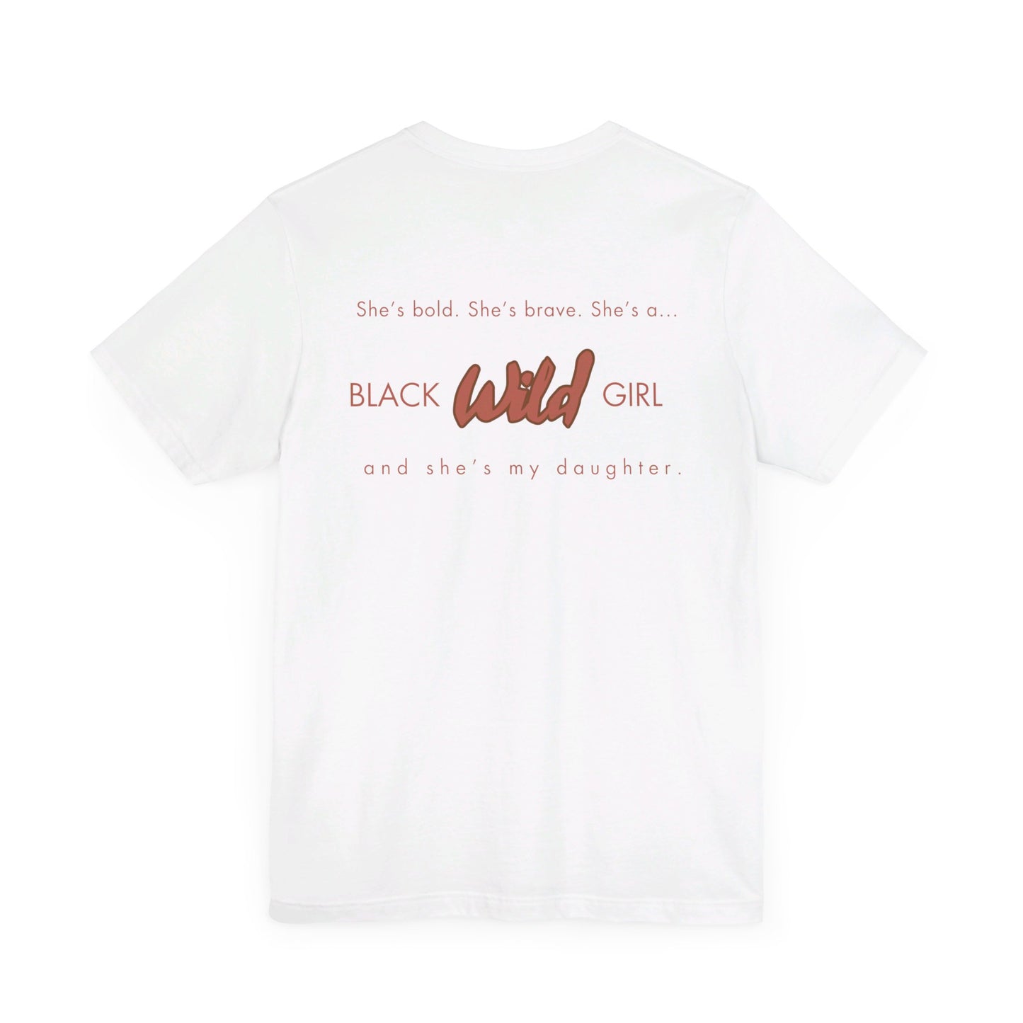 Black Wild Girl Mom- Jersey Short Sleeve Tee