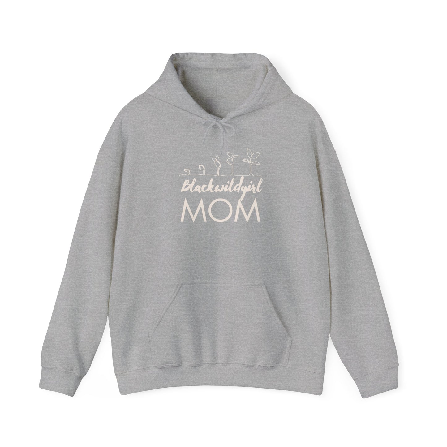 Black Wild Mom - Unisex Heavy Blend™ Hooded Sweatshirt